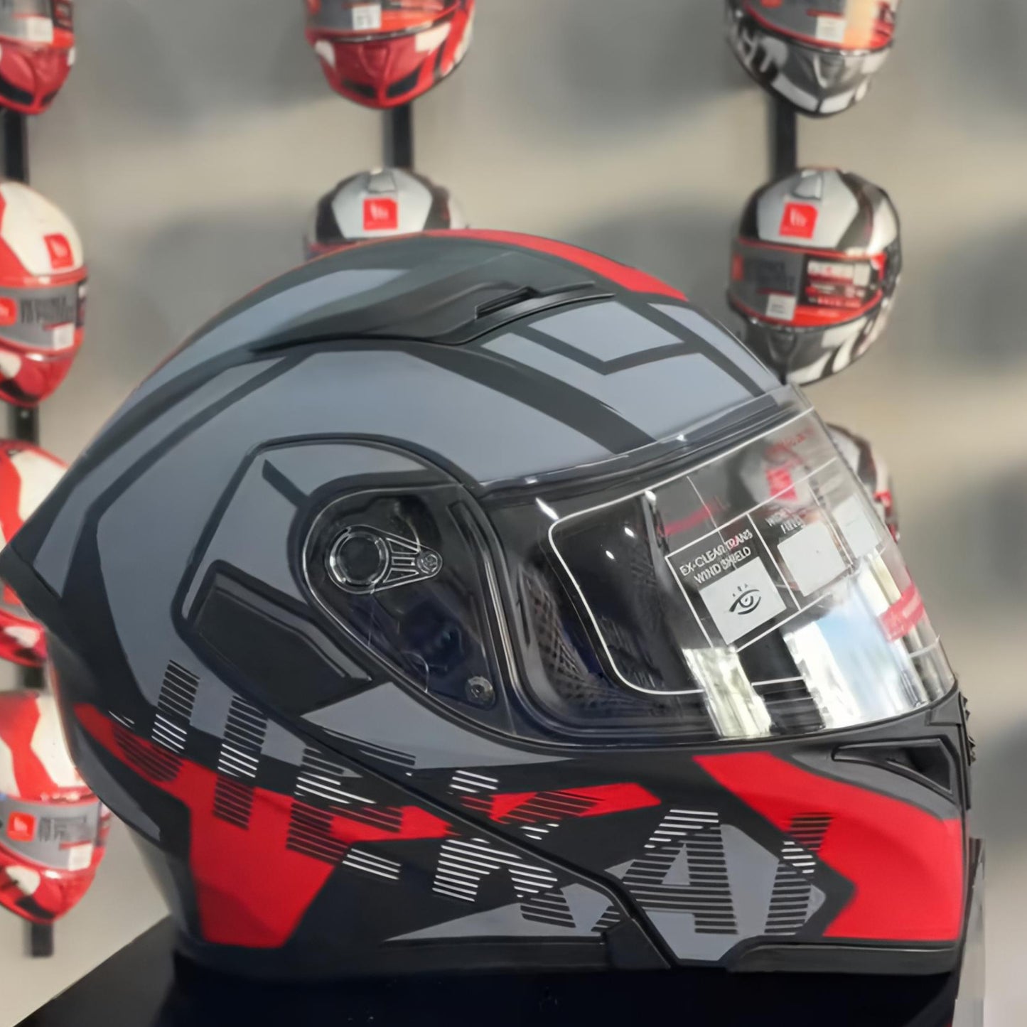 JK-21 Çene Açılır Ece-Dot Sertifiklalı Güneş Vizörlü Kırmızı Kask ( KAPIDA ÖDEME & ÜCRETSİZ KARGO )