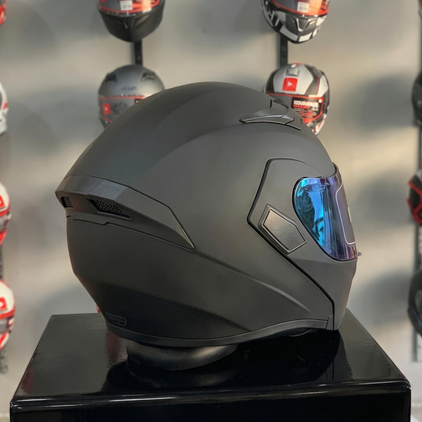 JK-21 Mat Siyah Çene Açılır Ece-Dot Sertifiklalı Güneş Vizörlü Kask ( KAPIDA ÖDEME & ÜCRETSİZ KARGO )