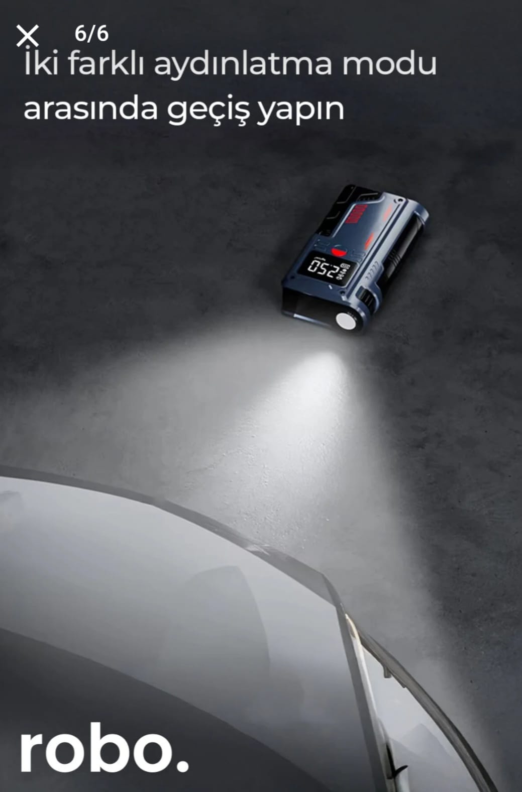 Süper 4'lü Şarjlı Akü Ateşleyici / Lastik şişirici / Powebank /Led ışık 150Psi Yüksek basınçlı (KAPIDA ÖDEME)-( ÜCRETSİZ KARGO )