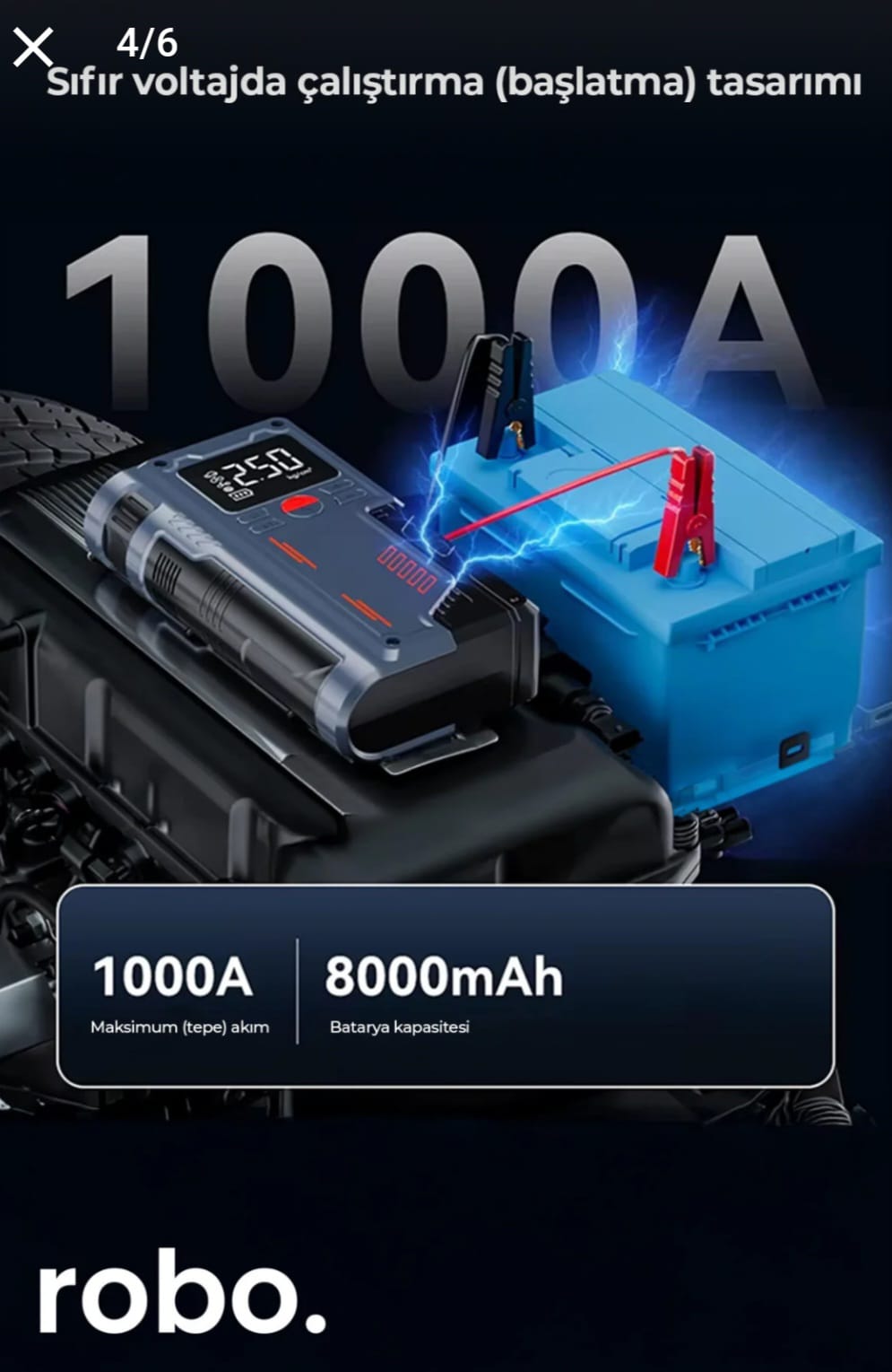Süper 4'lü Şarjlı Akü Ateşleyici / Lastik şişirici / Powebank /Led ışık 150Psi Yüksek basınçlı (KAPIDA ÖDEME)-( ÜCRETSİZ KARGO )